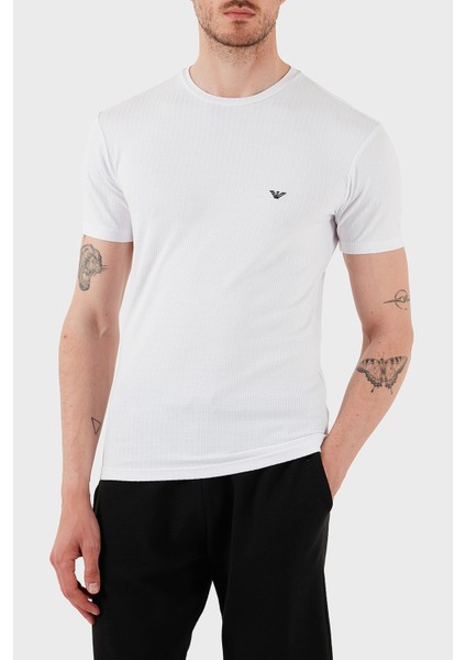 Streç Slim Fit Bisiklet Yaka T Shirt Erkek T Shirt EM000379 AF12034 U0002 modelleri
