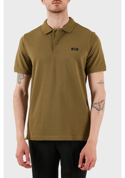 Streç Pamuklu Slim Fit Düğmeli Polo Yaka T Shirt K10K111196LHT Erkek Polo Yaka T Shirt K10K111196 Lht