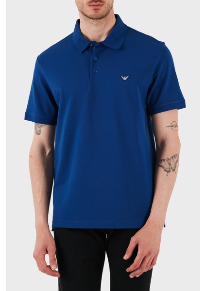 Streç Pamuklu Regular Fit Düğmeli Polo Yaka T Shirt Erkek Polo Yaka T Shirt EM001380 AF12331 UB093