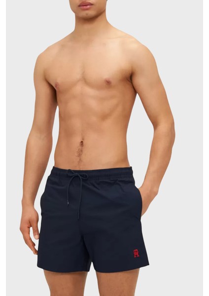 Logolu Belden Bağlamalı Cepli Mayo Short Erkek Mayo Short UM0UM03579 Dw5
