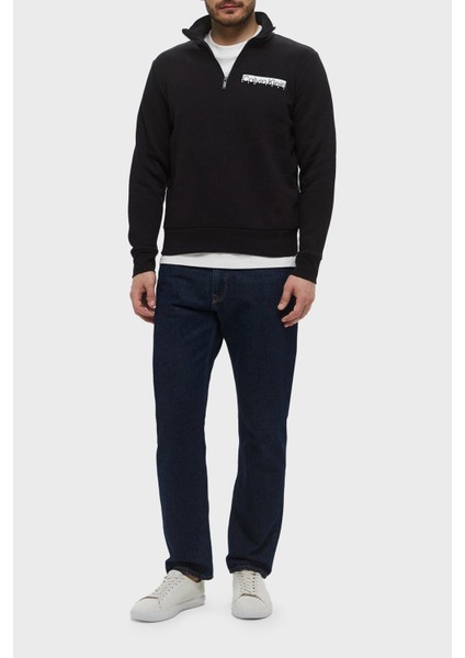 Logolu Pamuklu Regular Fit Dik Yaka Sweat K10K113772BEH Erkek Sweat K10K113772 Beh