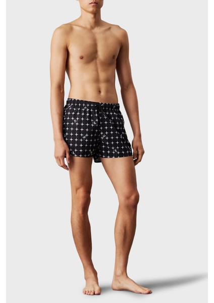 Monogram Logo Baskılı Regular Fit Normal Bel Mayo Short KM0KM011720GO Erkek Mayo Short KM0KM01172 0go fiyatları