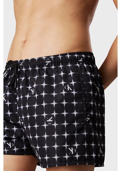 Monogram Logo Baskılı Regular Fit Normal Bel Mayo Short KM0KM011720GO Erkek Mayo Short KM0KM01172 0go fırsatları