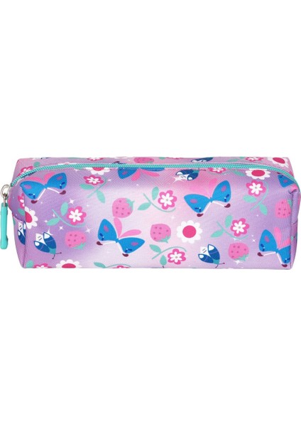 Pembe Kelebek Desenli Üçlü Okul Seti 8650-1