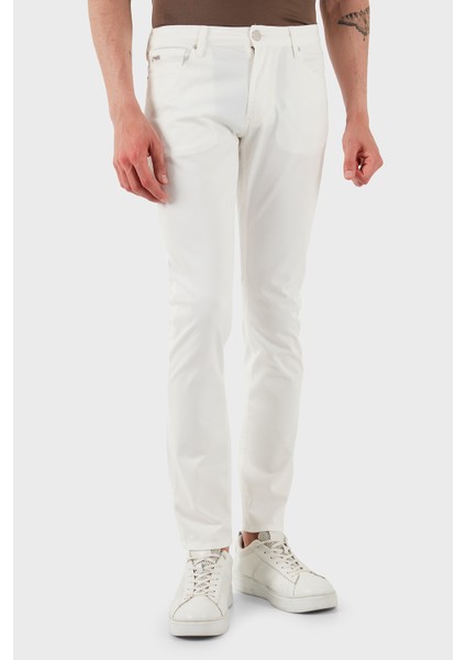 Streç Pamuklu Slim Fit Normal Bel Düz Paça Jeans Erkek Kot Pantolon EM000121 AF14123 U0003