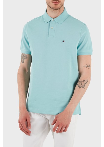 Streç Pamuklu Slim Fit Düğmeli Polo Yaka T Shirt Erkek Polo Yaka T Shirt MW0MW17770 C00