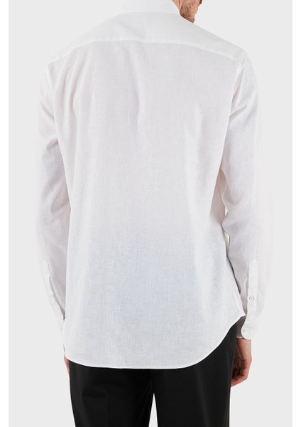 Keten Karışımlı Regular Fit Klasik Yaka Gömlek Erkek Gömlek EM000099 TE14112 U0002 modelleri