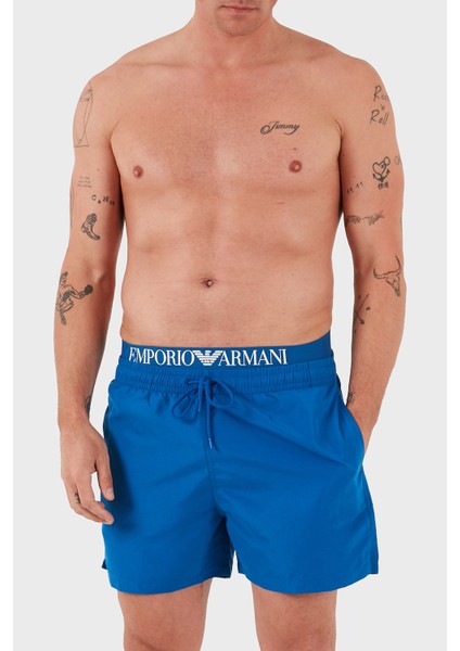 Logolu Regular Fit Normal Bel Cepli Mayo Short Erkek Mayo Short EM000686 AF12329 UB057 fiyatları