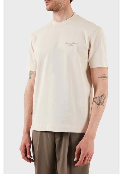 Logolu Pamuk Regular Fit Bisiklet Yaka T Shirt Erkek T Shirt EM002660 AF13715 U1088 fiyatları