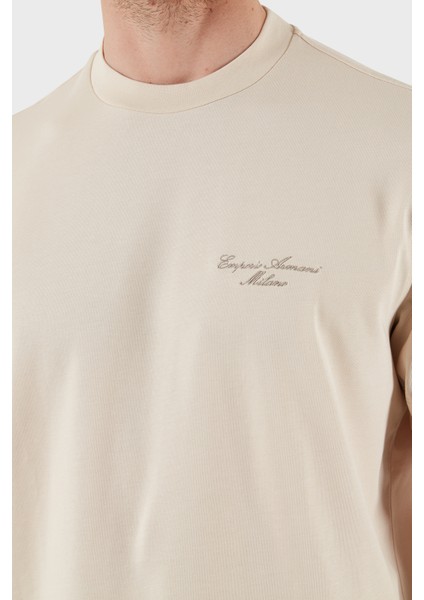 Logolu Pamuk Regular Fit Bisiklet Yaka T Shirt Erkek T Shirt EM002660 AF13715 U1088 fırsatları