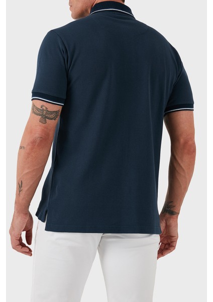 % 100 Pamuk Regular Fit Şerit Detaylı Düğmeli Polo Yaka T Shirt Erkek Polo Yaka T Shirt MRMD0016 AJ266 B3681 modelleri