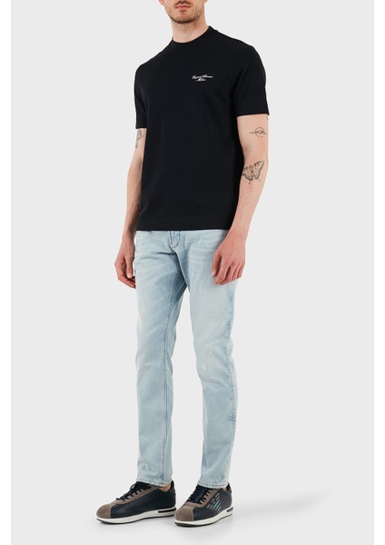 Streç Pamuklu Slim Fit Düşük Bel Dar Paça Jeans Erkek Kot Pantolon EM000121 AF13281 MB003