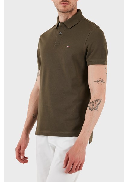 Streç Pamuklu Slim Fit Düğmeli Polo Yaka T Shirt Erkek Polo Yaka T Shirt MW0MW17770 Rbn modelleri