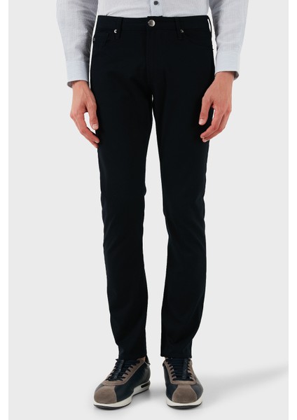 Streç Pamuklu Slim Fit Normal Bel Düz Paça Jeans Erkek Kot Pantolon EM000121 AF14123 UB118