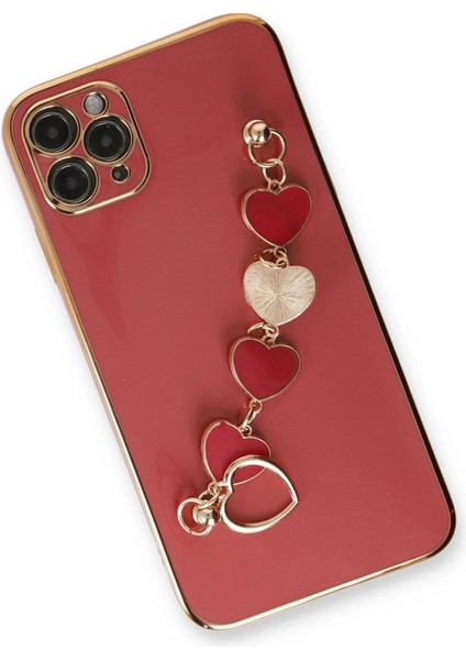 Iphone 11 Pro Max Kılıf Esila Silikon - Kırmızı Mrayd