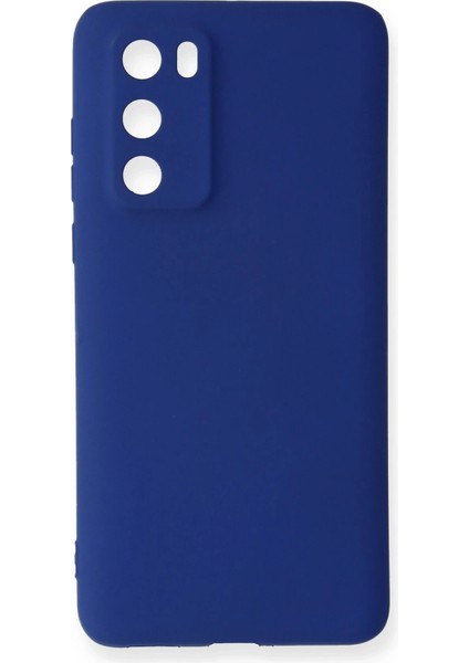 Huawei P40 Kılıf First Silikon - Lacivert Mrayd