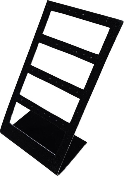 16'lı 4 Basamaklı Sac Süet Küpelik Standı SIYAH(12X20 Cm) fırsatları