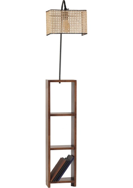 Stelo Siyah Dikdörtgen Rattan Lambader