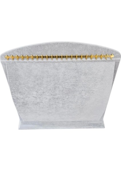 Bombeli Bileklik * Tesbih Standı (22 Metal Askılı) Gri (26 X26 Cm) fırsatları