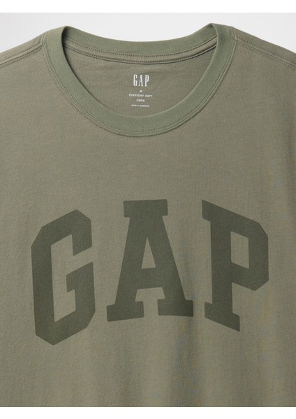 Erkek Haki Everyday Soft Gap Logo T-Shirt modelleri