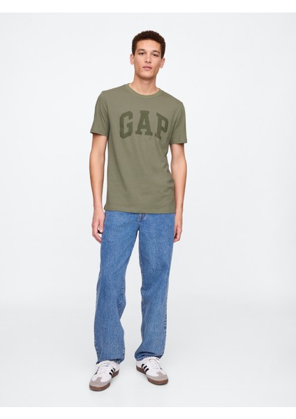 Erkek Haki Everyday Soft Gap Logo T-Shirt fırsatları
