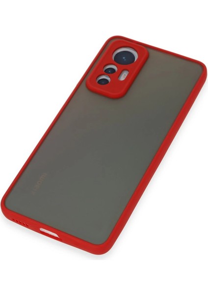 Xiaomi Mi 12 Lite Kılıf Montreal Silikon Kapak - Kırmızı Mrayd