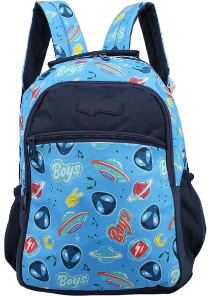 Kids Erkek Mavi Uzay Model Kalemlikli Sırt Çantası modelleri