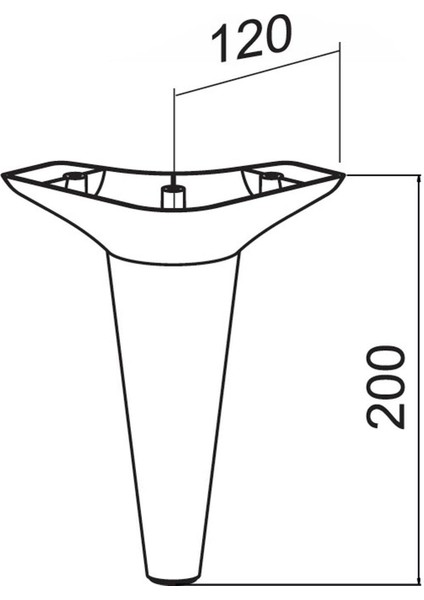 Mobilya Kanepe Sehpa Puf Koltuk Ayağı 20 cm Krem Baza Ayak 4 Adet modelleri