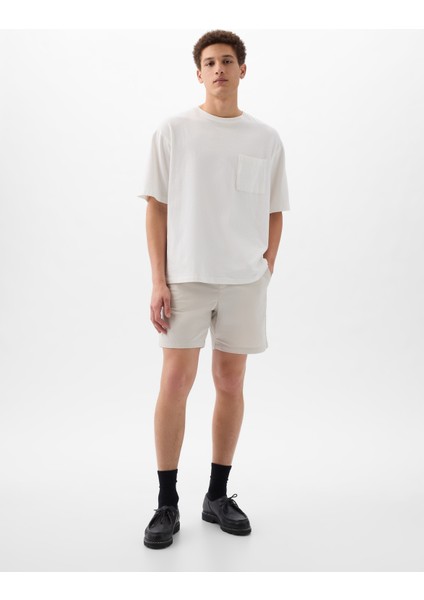 Erkek Kırık Beyaz 7" Easy Şort