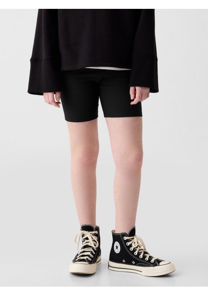 Kız Çocuk Siyah Fitilli Bisiklet Şortu indirimleri
