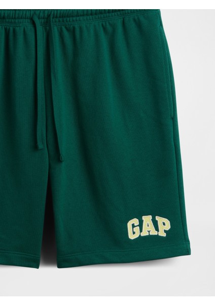 Erkek Yeşil Relaxed Gap Logo Şort