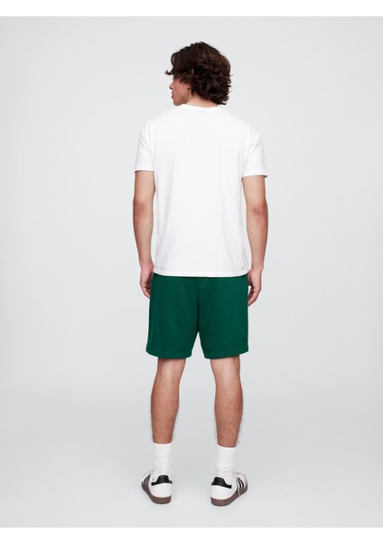 Erkek Yeşil Relaxed Gap Logo Şort