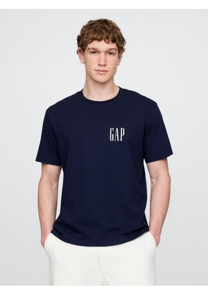 Erkek Lacivert Gap Logo T-Shirt