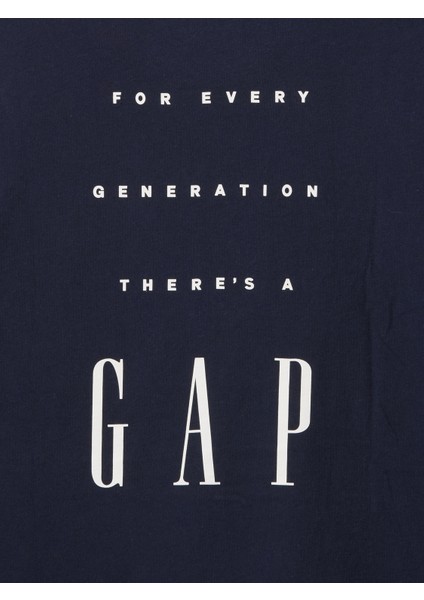 Erkek Lacivert Gap Logo T-Shirt modelleri