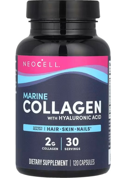Marine Collagen With Hyaluronic Acid, 120 Capsules