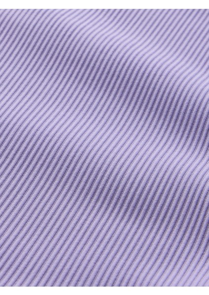 Kız Çocuk Lila Fitilli Bisiklet Şortu modelleri