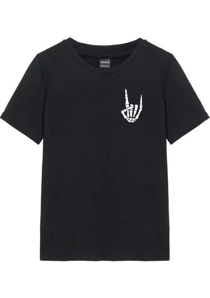 Baskılı Kadın T-Shirt - Siyah fiyatları