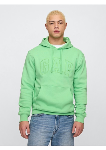 Erkek Yeşil Gap Logo Relaxed Fleece Sweatshirt