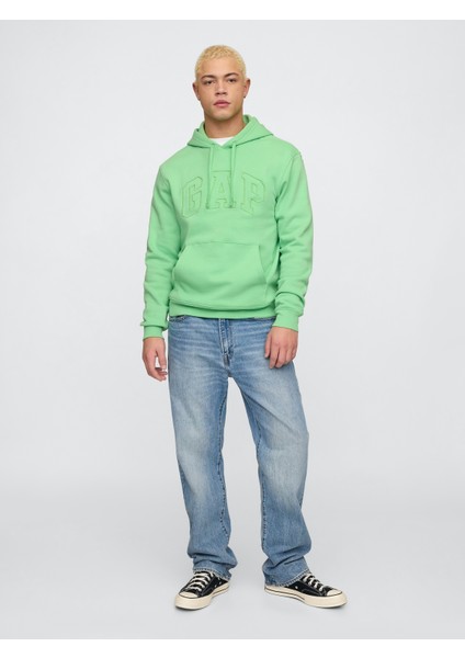 Erkek Yeşil Gap Logo Relaxed Fleece Sweatshirt modelleri