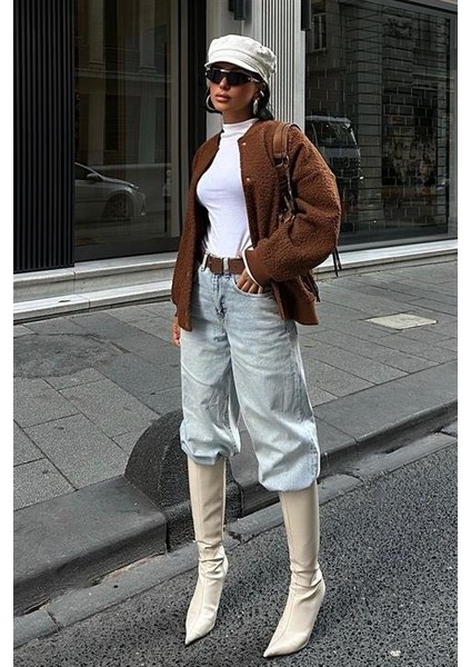 Kıvırcık Kürklü Içi Astarlı Bomber Ceket 6120 indirimleri