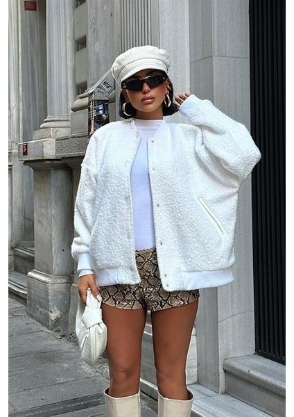 Kıvırcık Kürklü Içi Astarlı Bomber Ceket 6120 modelleri