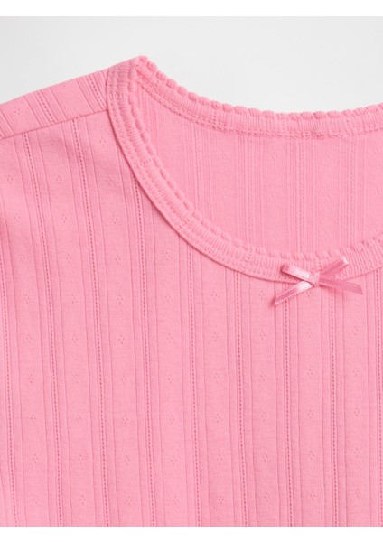 Kız Çocuk Pembe Desenli T-Shirt fiyatları