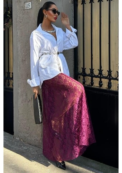 Maxi Dantel Etek 4047