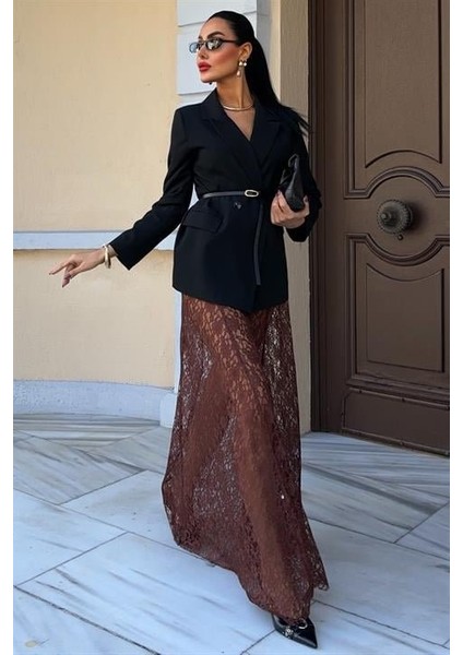 Maxi Dantel Etek 4047