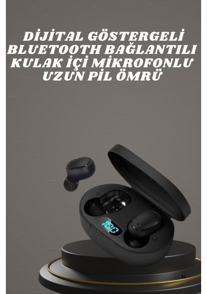 Bluetooth Kulaklık Tws Yüksek Ses Kaliteli Kesintisiz Dijital Göstergeli Kulaklık