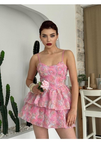 Flora Ip Askılı Elbise