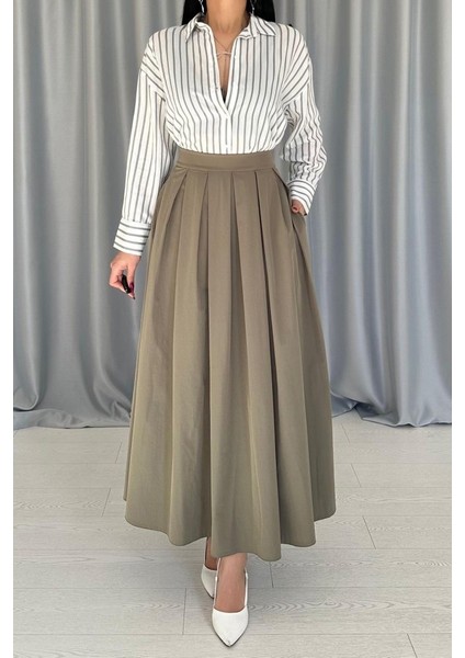 Yeşil Çizgili Gömlek modelleri