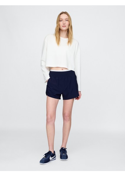 Kadın Lacivert Gapfit High Rise Koşu Şortu