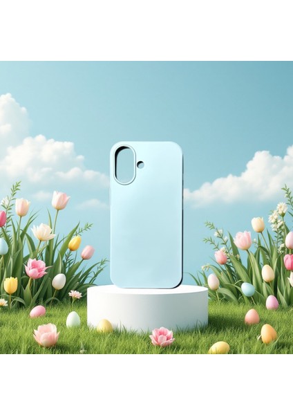 IPhone 16 Kadife Iç Dokulu Yumuşak Silikon Lansman Kılıf