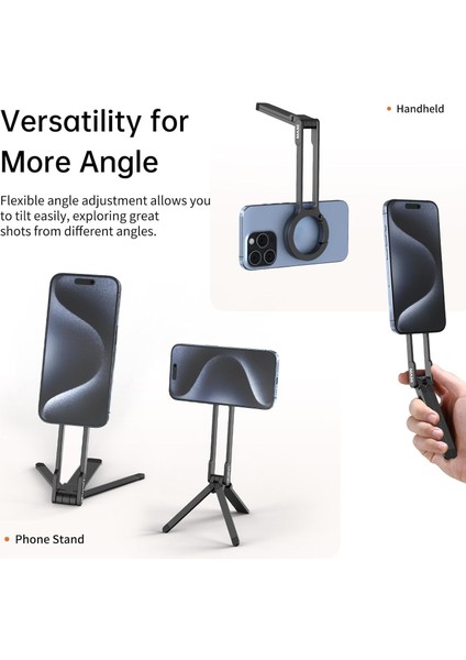 Manyetik Telefon Tripod Standı Alüminyum Magsafe Telefon Tutucu Cep Telefonu Standı